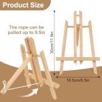 2-Pack 12 Inch Wood Tabletop Easels