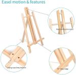 2-Pack 12 Inch Wood Tabletop Easels