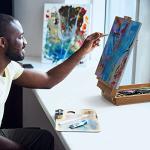 Adjustable Beechwood Tabletop Easel and Sketch Box