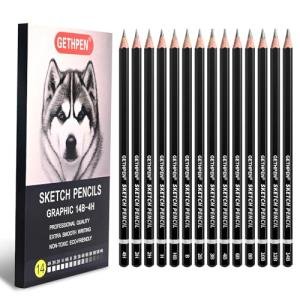 GETHPEN 14-Piece Professional Graphite Pencil Set