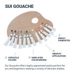 12 Color Gouache Paint Set for Artists