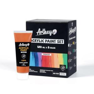 Artkey Acrylic Paint Set - 8 Vibrant Colors