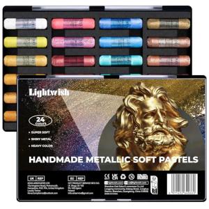 LIGHTWISH 24 Color Metallic Soft Pastel Set