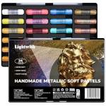 LIGHTWISH 24 Color Metallic Soft Pastel Set