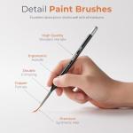 Nicpro Miniature Paint Brush Set - 21 Pieces