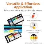 24 Color Acrylic Paint Tubes Set by Amazon Basics