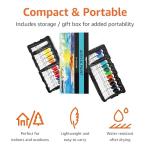 24 Color Acrylic Paint Tubes Set by Amazon Basics