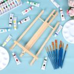 12-Pack 16-Inch Wooden Tabletop Easels for Art