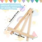 4-Pack 9 Inch Wooden Tripod Easels for Kids