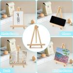 4-Pack 9 Inch Wooden Tripod Easels for Kids