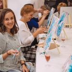 4-Pack 9 Inch Wooden Tripod Easels for Kids