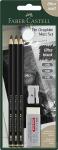 Faber-Castell Pitt Graphite Pencils Set - Matte Black
