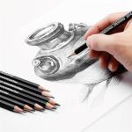 24-Piece Graphite and Charcoal Pencil Set