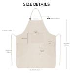 Adjustable Canvas Painting Apron with Pockets