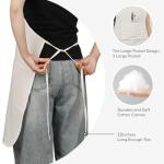 Adjustable Canvas Painting Apron with Pockets