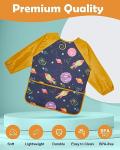 Kids Waterproof Art Smocks with Pockets - 2 Pack
