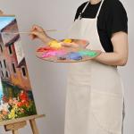 Adjustable Canvas Painting Apron with Pockets