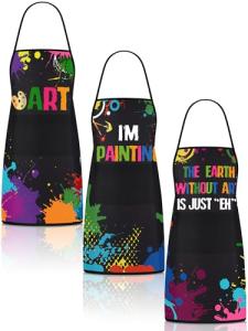 Colorful Waterproof Artist Apron Set with Pockets