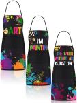 Colorful Waterproof Artist Apron Set with Pockets