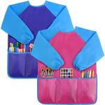 Kids’ Waterproof Art Smock with Long Sleeves - 2 Pack