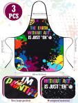 Colorful Waterproof Artist Apron Set with Pockets