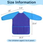 Kids’ Waterproof Art Smock with Long Sleeves - 2 Pack