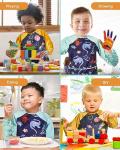 Kids Waterproof Art Smocks with Pockets - 2 Pack