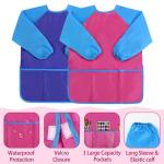 Kids’ Waterproof Art Smock with Long Sleeves - 2 Pack