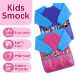 Kids’ Waterproof Art Smock with Long Sleeves - 2 Pack