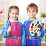Kids’ Waterproof Art Smock with Long Sleeves - 2 Pack