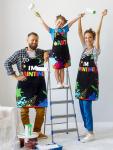 Colorful Waterproof Artist Apron Set with Pockets