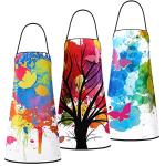 Colorful Waterproof Painting Apron for Adults - 3 Pack