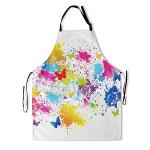 Colorful Butterfly Artist Apron with Adjustable Neck