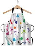 Abstract Paint Splashes Apron for Artists and Chefs