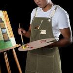 Adjustable Waterproof Art Apron with 3 Pockets
