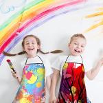 Colorful Waterproof Painting Apron for Adults - 3 Pack
