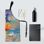 Colorful Rainbow Oil Paint Apron with Pocket