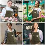 Adjustable Waterproof Art Apron with 3 Pockets