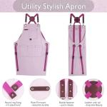 Kids Waterproof Art Apron with Pockets - Lavender