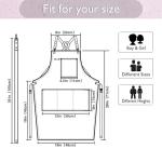 Kids Waterproof Art Apron with Pockets - Lavender