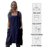 ZQFFB Women's Pinafore Apron with Pockets