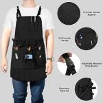 Adjustable Artist Apron with 10 Pockets