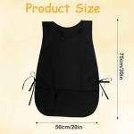 Waterproof Cleaning and Art Smock Apron - Black