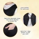 Waterproof Cleaning and Art Smock Apron - Black