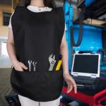 Waterproof Cleaning and Art Smock Apron - Black