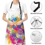 Colorful Waterproof Artist Apron with 2 Pockets
