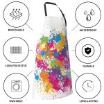 Colorful Waterproof Artist Apron with 2 Pockets