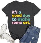 Funny Art Teacher T-Shirt for Creative Women