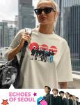 Seven Members Silhouette Graphic T-Shirt - Natural