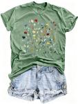 Cute Floral Graphic Tee for Women